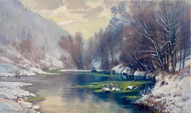 Painting titled "Bright morning" by Alexey Petrikov, Original Artwork, Oil