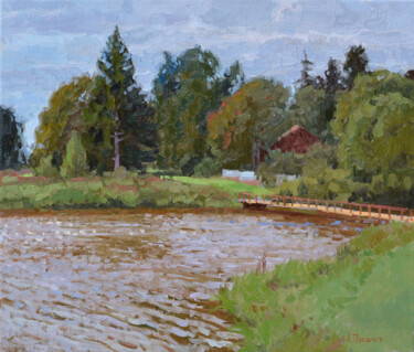 Painting titled "Fresh breeze. Turey…" by Alexey Pleshkov, Original Artwork, Oil