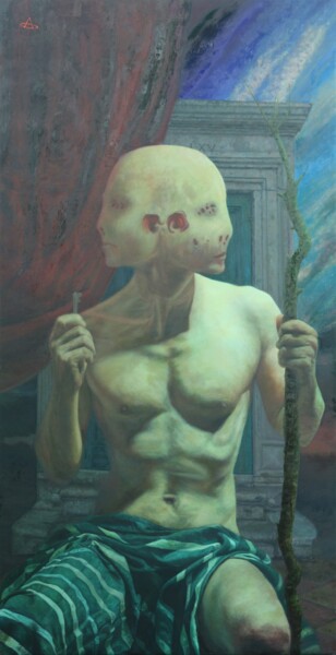 Painting titled "Janus" by Alexey Spirin, Original Artwork, Oil