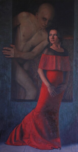 Pintura titulada "OBSESSION" por Alexey Spirin, Obra de arte original, Oleo Montado en Bastidor de camilla de madera