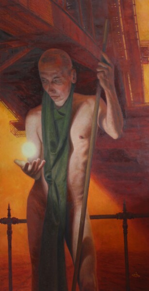 Pintura titulada "Octamoron" por Alexey Spirin, Obra de arte original, Oleo Montado en Bastidor de camilla de madera