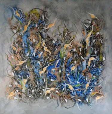 Peinture intitulée "Interconnected Worl…" par Alex Furio, Œuvre d'art originale, Acrylique