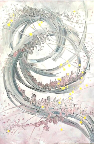 Pittura intitolato "United Worlds With…" da Alex Furio, Opera d'arte originale, Acrilico