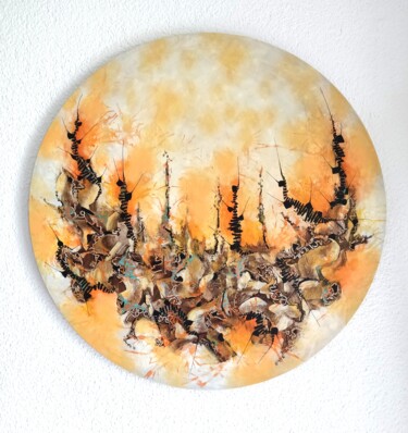 Painting titled "Festivity" by Alex Furio, Original Artwork, Acrylic