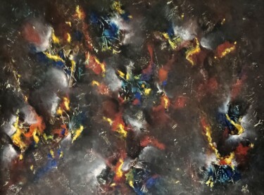 Painting titled "Magic Rays" by Alex Furio, Original Artwork, Acrylic