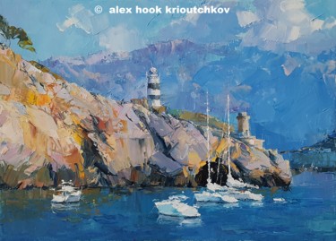 제목이 "Puerto de Soller VII"인 미술작품 Alex Hook Krioutchkov로, 원작, 기름