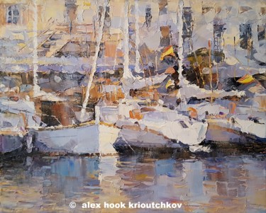 Painting titled "Portocolom V" by Alex Hook Krioutchkov, Original Artwork, Oil