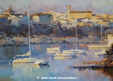 Peinture intitulée "Mahon IV. Menorca" par Alex Hook Krioutchkov, Œuvre d'art originale, Huile