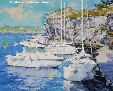 Painting titled "Cales Fonts X" by Alex Hook Krioutchkov, Original Artwork, Oil