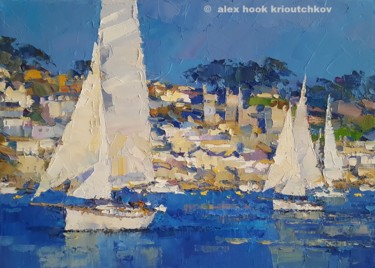 Painting titled "Fowey IV" by Alex Hook Krioutchkov, Original Artwork, Oil