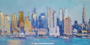 Painting titled "New York IX" by Alex Hook Krioutchkov, Original Artwork, Oil
