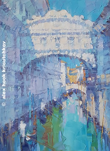 Peinture intitulée "Venice VIII" par Alex Hook Krioutchkov, Œuvre d'art originale, Huile