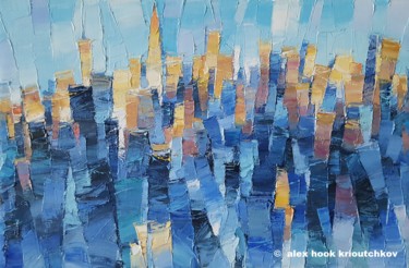 Peinture intitulée "New York XIV" par Alex Hook Krioutchkov, Œuvre d'art originale, Huile