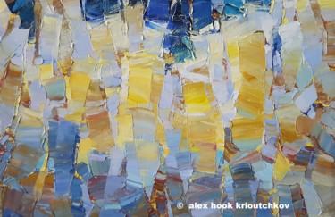 Painting titled "Manhattan VII" by Alex Hook Krioutchkov, Original Artwork, Oil