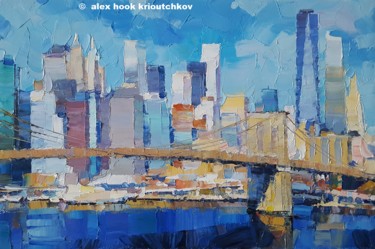 Pintura intitulada "New York V" por Alex Hook Krioutchkov, Obras de arte originais, Óleo