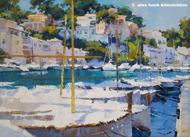 Pintura intitulada "Cala Figuera XXII" por Alex Hook Krioutchkov, Obras de arte originais, Óleo