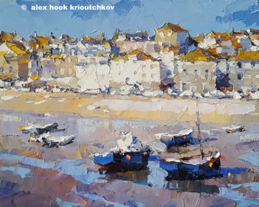 Pintura titulada "St Ives V. Cornwall" por Alex Hook Krioutchkov, Obra de arte original, Oleo