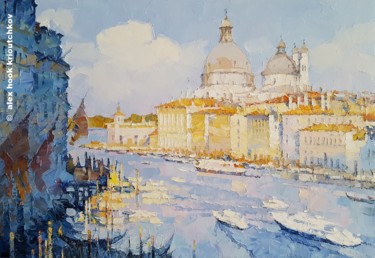 Картина под названием "Venice XV" - Alex Hook Krioutchkov, Подлинное произведение искусства, Масло