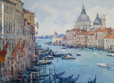 Ζωγραφική με τίτλο "Venice XIII" από Alex Hook Krioutchkov, Αυθεντικά έργα τέχνης, Λάδι