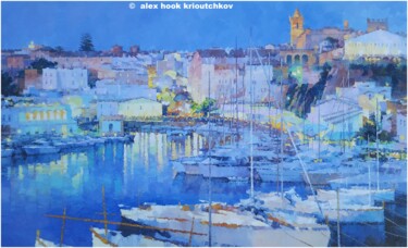 Pittura intitolato "Ciutadella XV" da Alex Hook Krioutchkov, Opera d'arte originale, Olio