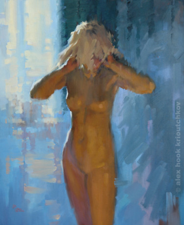 Pintura titulada "Nude XXVI" por Alex Hook Krioutchkov, Obra de arte original, Oleo Montado en Bastidor de camilla de madera