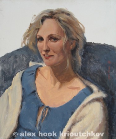 Pittura intitolato "Inga. 2003" da Alex Hook Krioutchkov, Opera d'arte originale, Olio