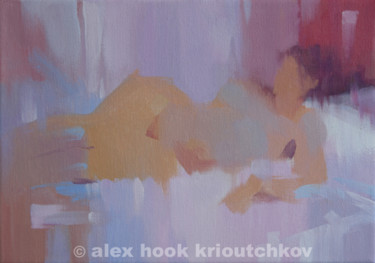 Painting titled "NU 27 / 73x54cm" by Alex Hook Krioutchkov, Original Artwork