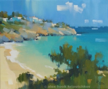 Pintura intitulada "Playa I" por Alex Hook Krioutchkov, Obras de arte originais, Óleo