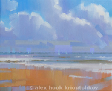 Pintura intitulada "Playa XV" por Alex Hook Krioutchkov, Obras de arte originais