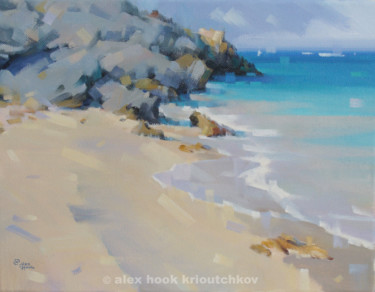 Pintura intitulada "Playa V" por Alex Hook Krioutchkov, Obras de arte originais