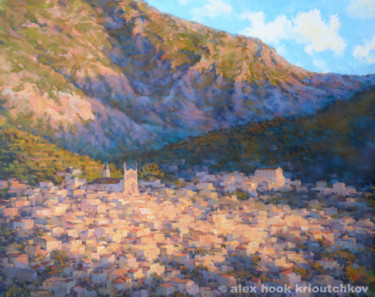 Painting titled "Valle de Soller III" by Alex Hook Krioutchkov, Original Artwork, Oil