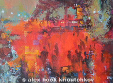 Pittura intitolato "Paris blues X" da Alex Hook Krioutchkov, Opera d'arte originale, Olio