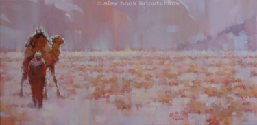 Pittura intitolato "Desert" da Alex Hook Krioutchkov, Opera d'arte originale