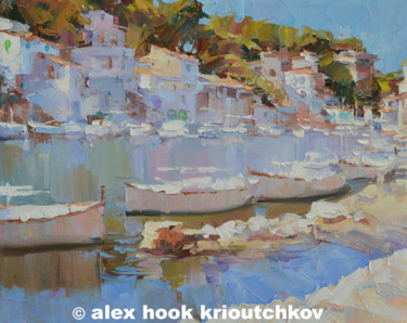 Pittura intitolato "Cala Figuera XIII" da Alex Hook Krioutchkov, Opera d'arte originale, Olio