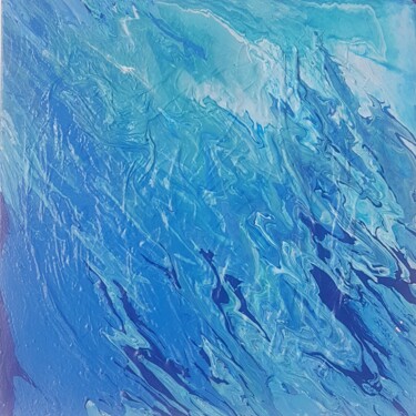 Painting titled "LAGON 6" by Alexia L., Original Artwork, Acrylic