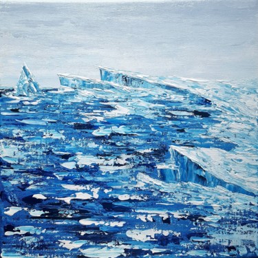 Peinture intitulée "Mer de glace" par Alexia Séchet, Œuvre d'art originale, Acrylique