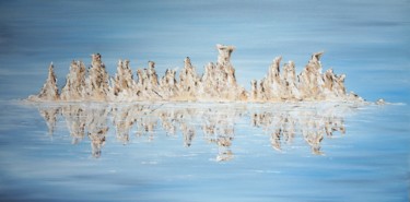 Painting titled "Mono Lake reflectio…" by Alexia Séchet, Original Artwork, Acrylic