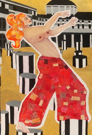 Painting titled "La danseuse" by Alexiane Sedilot (Alexiane), Original Artwork, Acrylic