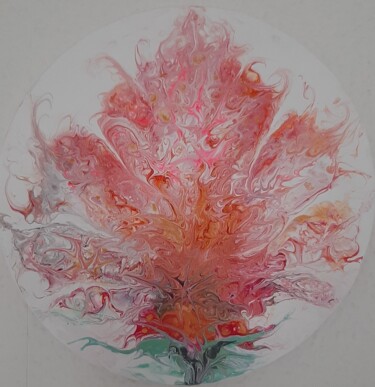 Painting titled "Fairy Peony" by Alexia-Rose, Original Artwork, Acrylic