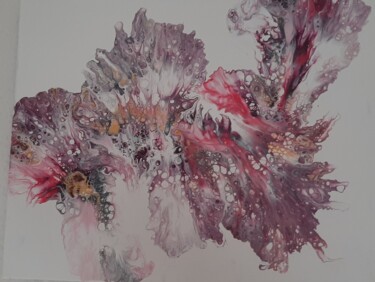 Peinture intitulée "Fantasy in purple" par Alexia-Rose, Œuvre d'art originale, Acrylique