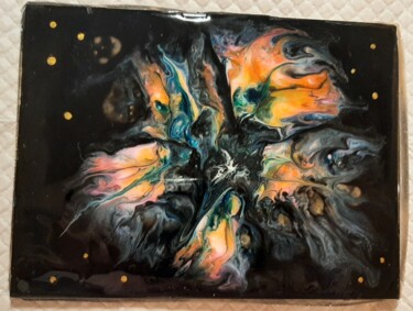 Painting titled "Kosmisches Blütenza…" by Alexia-Rose, Original Artwork, Acrylic