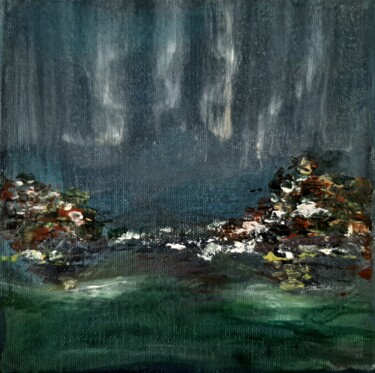 Peinture intitulée "Northern Lights" par Alexia-Rose, Œuvre d'art originale, Acrylique