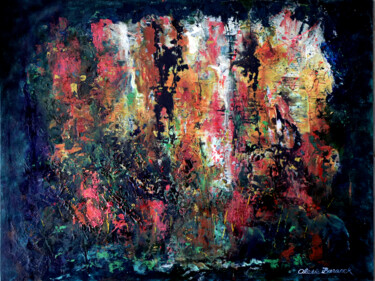 Painting titled "Oxidation 2" by Alexis-Baranek Baranek, Original Artwork, Acrylic