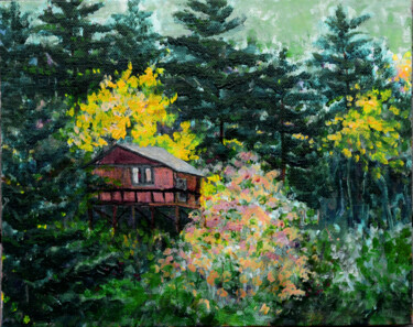 Painting titled "Seclusion" by Alexis-Baranek Baranek, Original Artwork, Acrylic