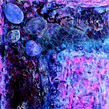 Schilderij getiteld "Jewel Elements" door Alexis-Baranek Baranek, Origineel Kunstwerk, Acryl