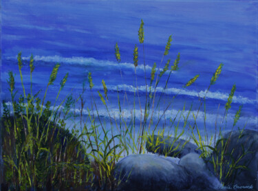 Pintura intitulada "Rocks and Seagrass" por Alexis-Baranek Baranek, Obras de arte originais, Acrílico