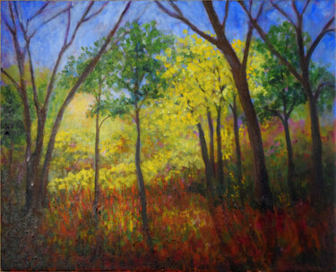 Peinture intitulée "Evening Light" par Alexis-Baranek Baranek, Œuvre d'art originale, Acrylique