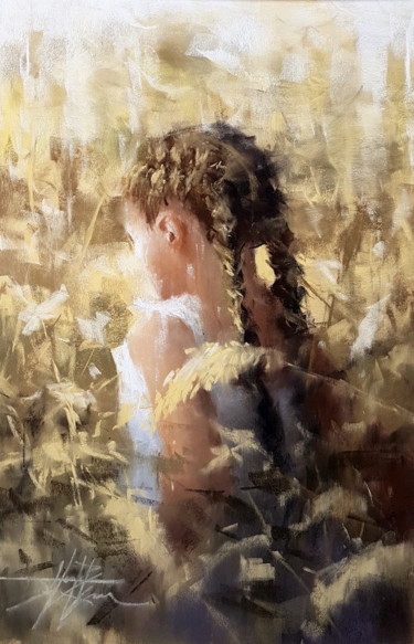 Peinture intitulée "Innocence & tendres…" par Alexis Le Borgne, Œuvre d'art originale, Pastel