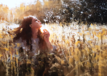 Peinture intitulée "Envol" par Alexis Le Borgne, Œuvre d'art originale, Pastel