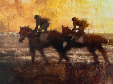 Une dernière fois Peinture intitulée "Une dernière fois" par Alexis Le Borgne, Œuvre d'art originale, Huile